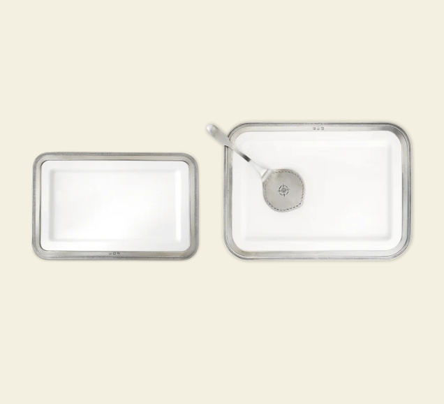 Luisa Rectangular Platters by Match Pewter