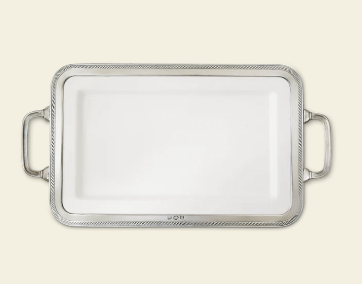 Luisa Rectangular Platters by Match Pewter