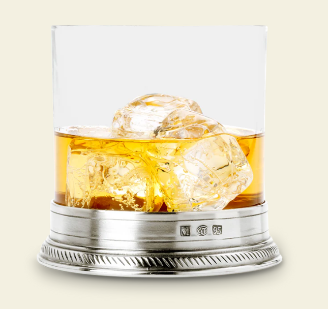 Luisa Double Old Fashioned Glass, Crystal by Match Pewter
