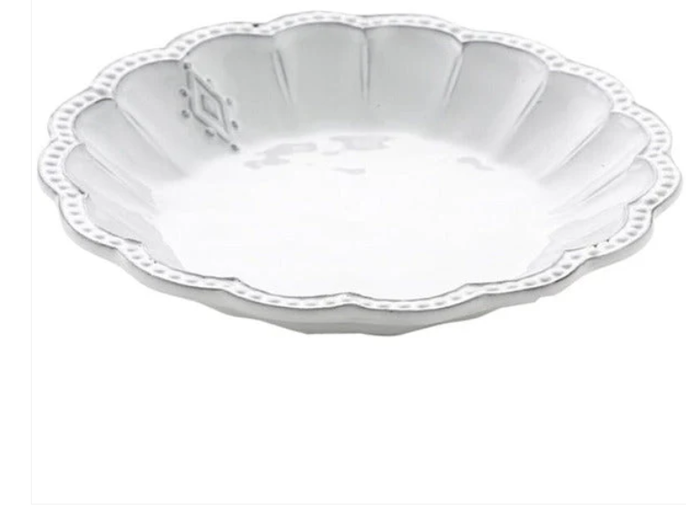 Bella Bianca Medallion Pasta / Soup Bowl  by Arte Italica
