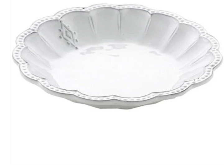 Bella Bianca Medallion Pasta / Soup Bowl  by Arte Italica