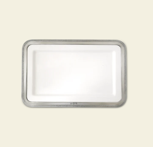 Luisa Rectangular Platters by Match Pewter