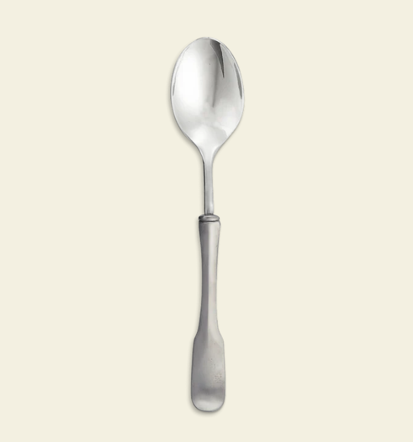 Olivia Serving Spoon and Fork Set by Match Pewter