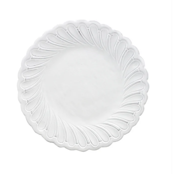 Bella Bianca Pique Salad / Dessert Plate by Arte Italica