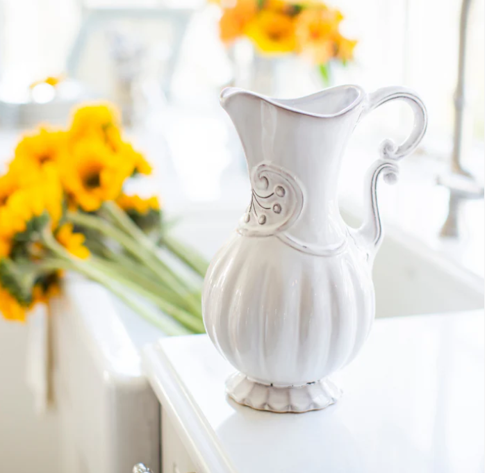 Bella Bianca Pitcher by Arte Italica