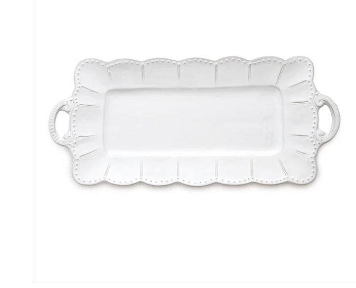 Bella Bianca Rectangular Tray by Arte Italica