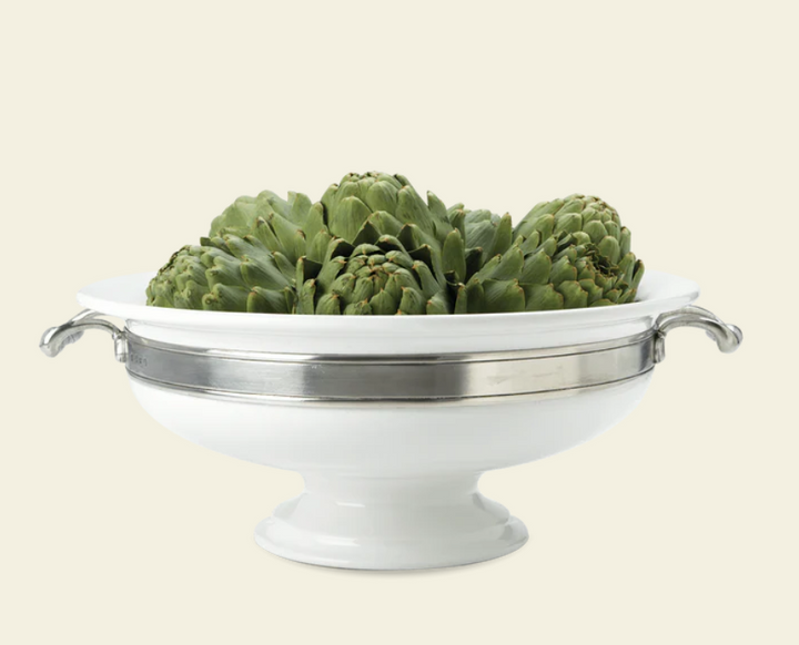 Convivio Round Centerpiece by Match Pewter
