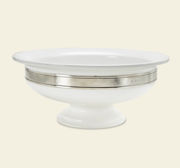 Convivio Round Centerpiece by Match Pewter