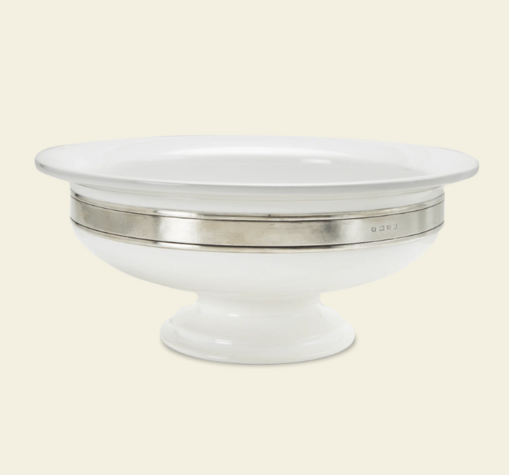 Convivio Round Centerpiece by Match Pewter