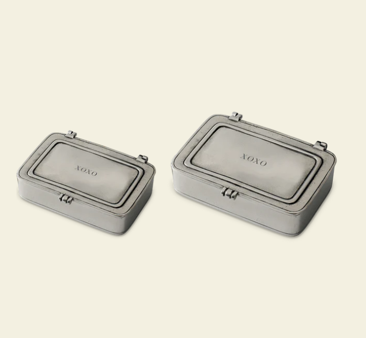 XOXO Boxes by Match Pewter