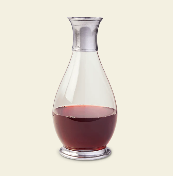 Glass and Pewter Carafe by Match Pewter