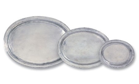 Oval Incised Trays (Match Pewter)