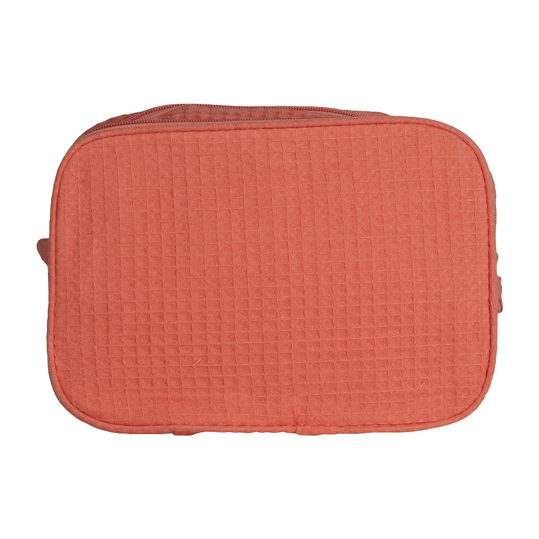 Waffle Weave Cosmetic Bag