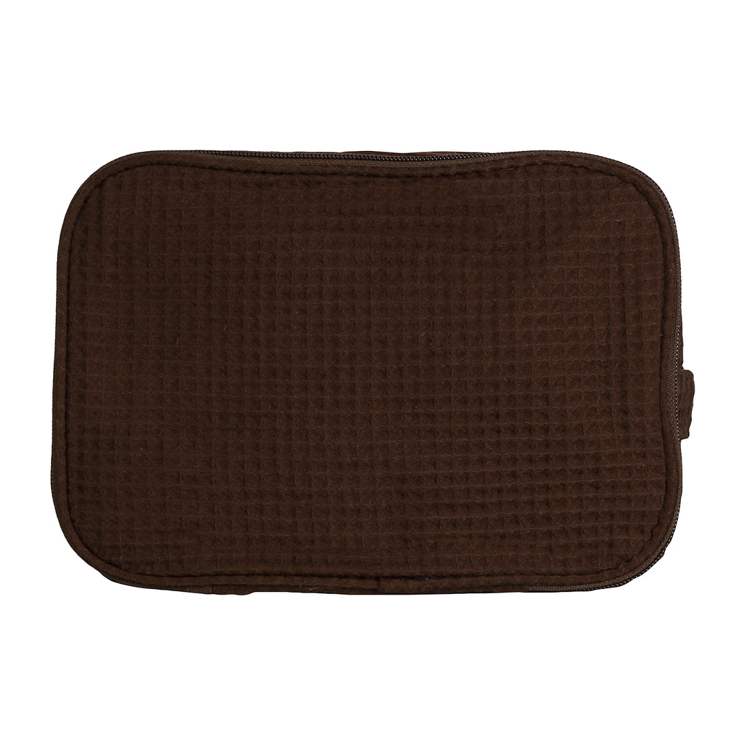 Waffle Weave Cosmetic Bag