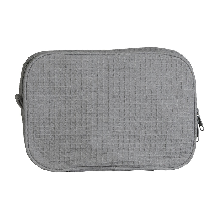 Waffle Weave Cosmetic Bag