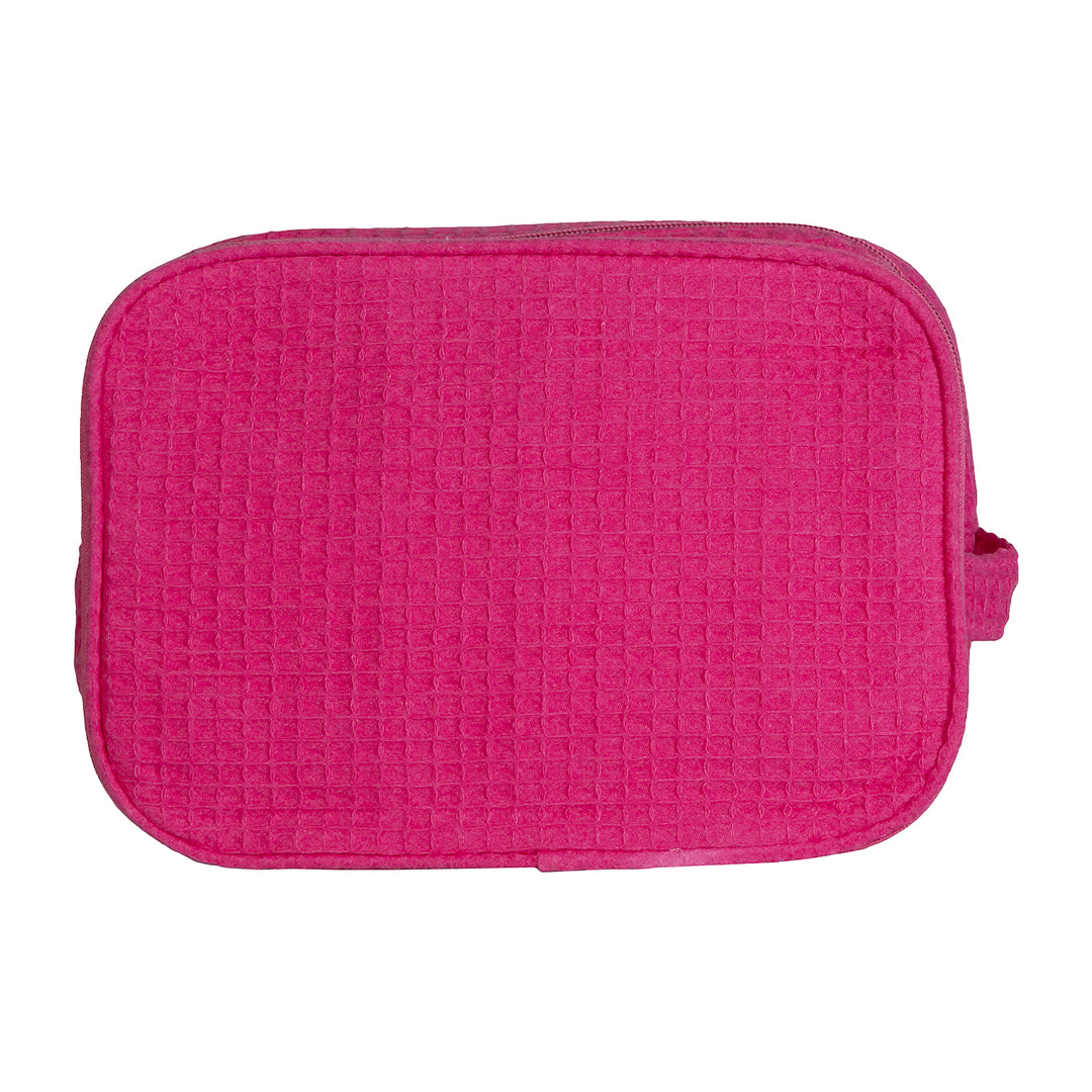 Waffle Weave Cosmetic Bag