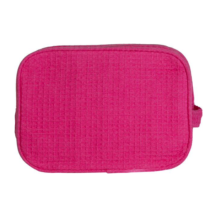 Waffle Weave Cosmetic Bag