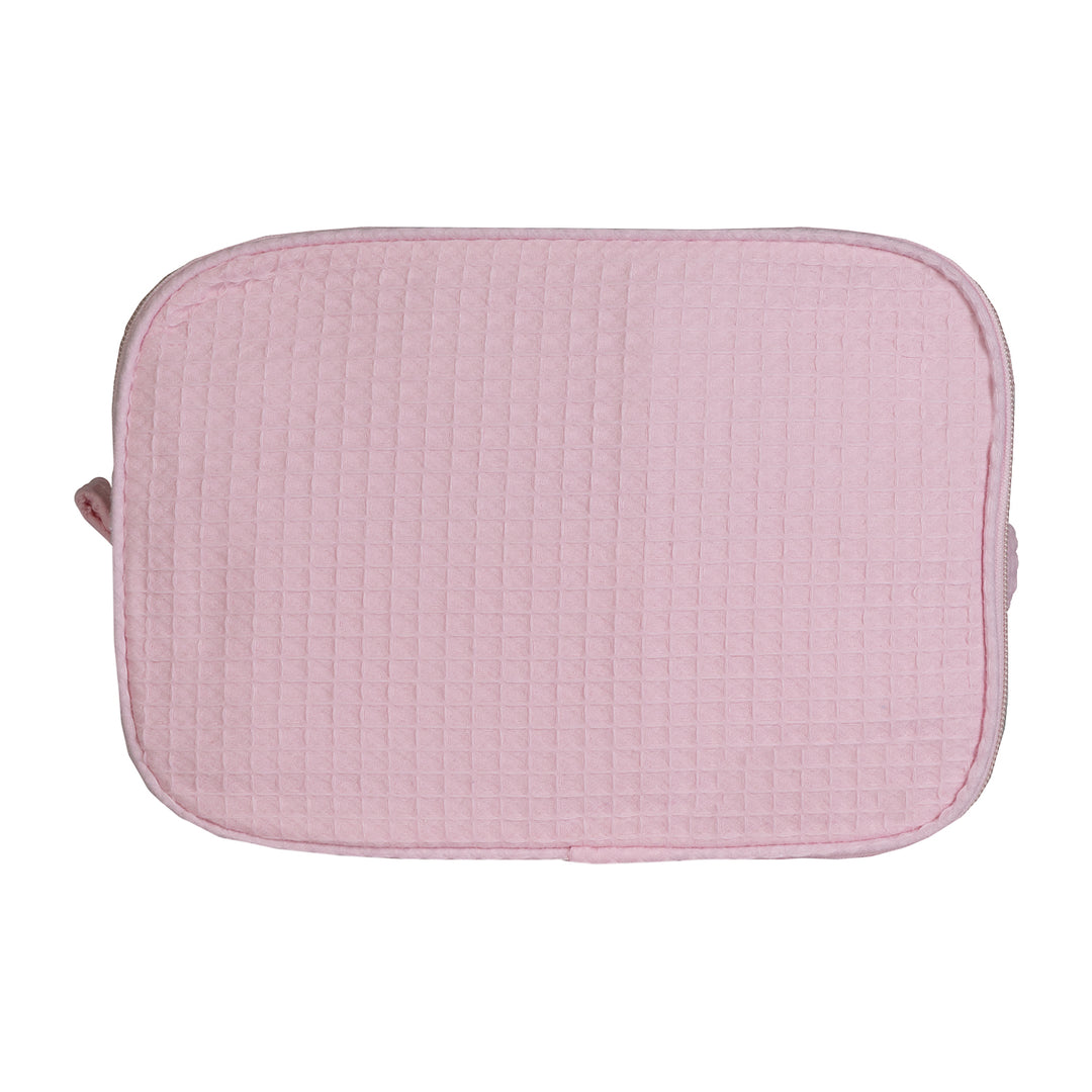 Waffle Weave Cosmetic Bag