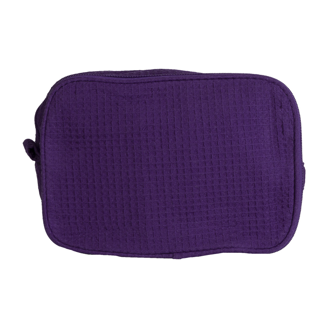 Waffle Weave Cosmetic Bag