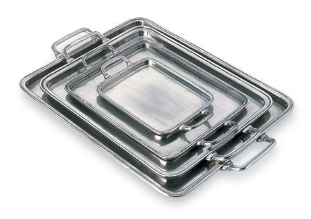 Rectangle Tray With Handles (Match Pewter)