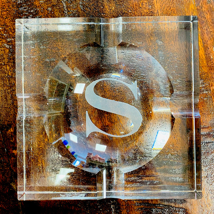 Excelsior Crystal Cigar Ash Tray