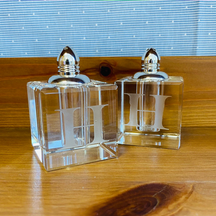 Crystal Salt and Pepper Shakers
