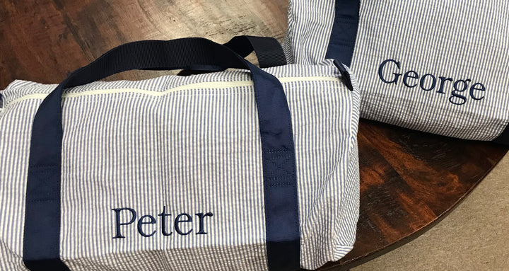 Seersucker Duffel