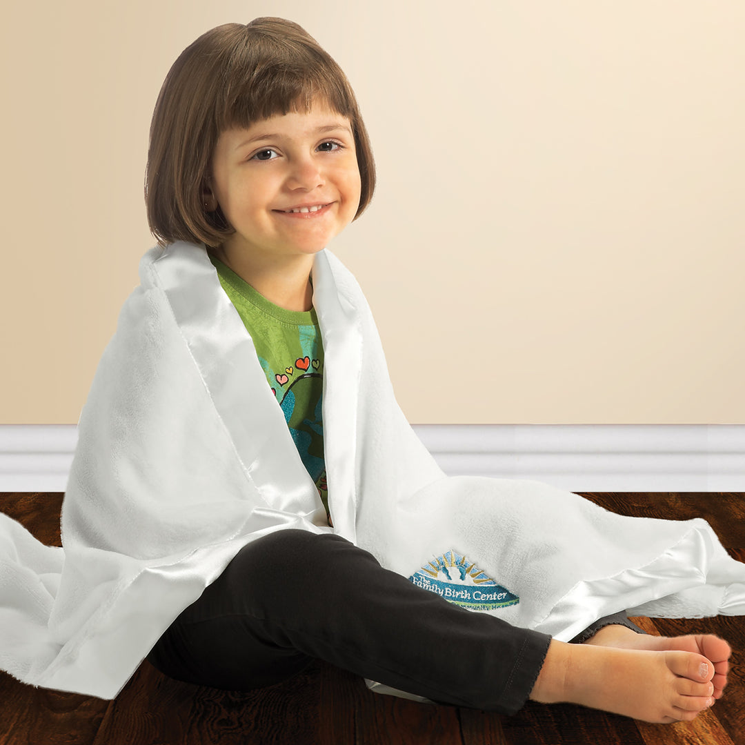 Tahoe Satin Trimmed Microfleece Baby Blanket