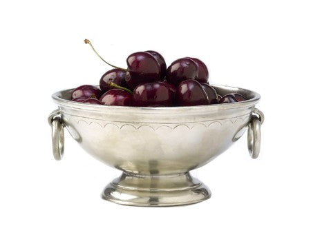 Deep Footed Bowl with Rings By Match Pewter