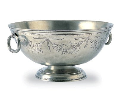 Engraved Footed Bowl (Match Pewter)
