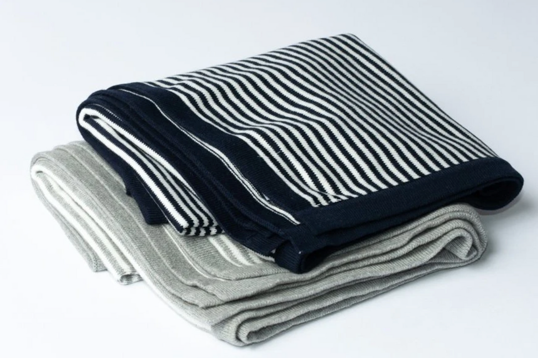 Reversible Striped Blanket