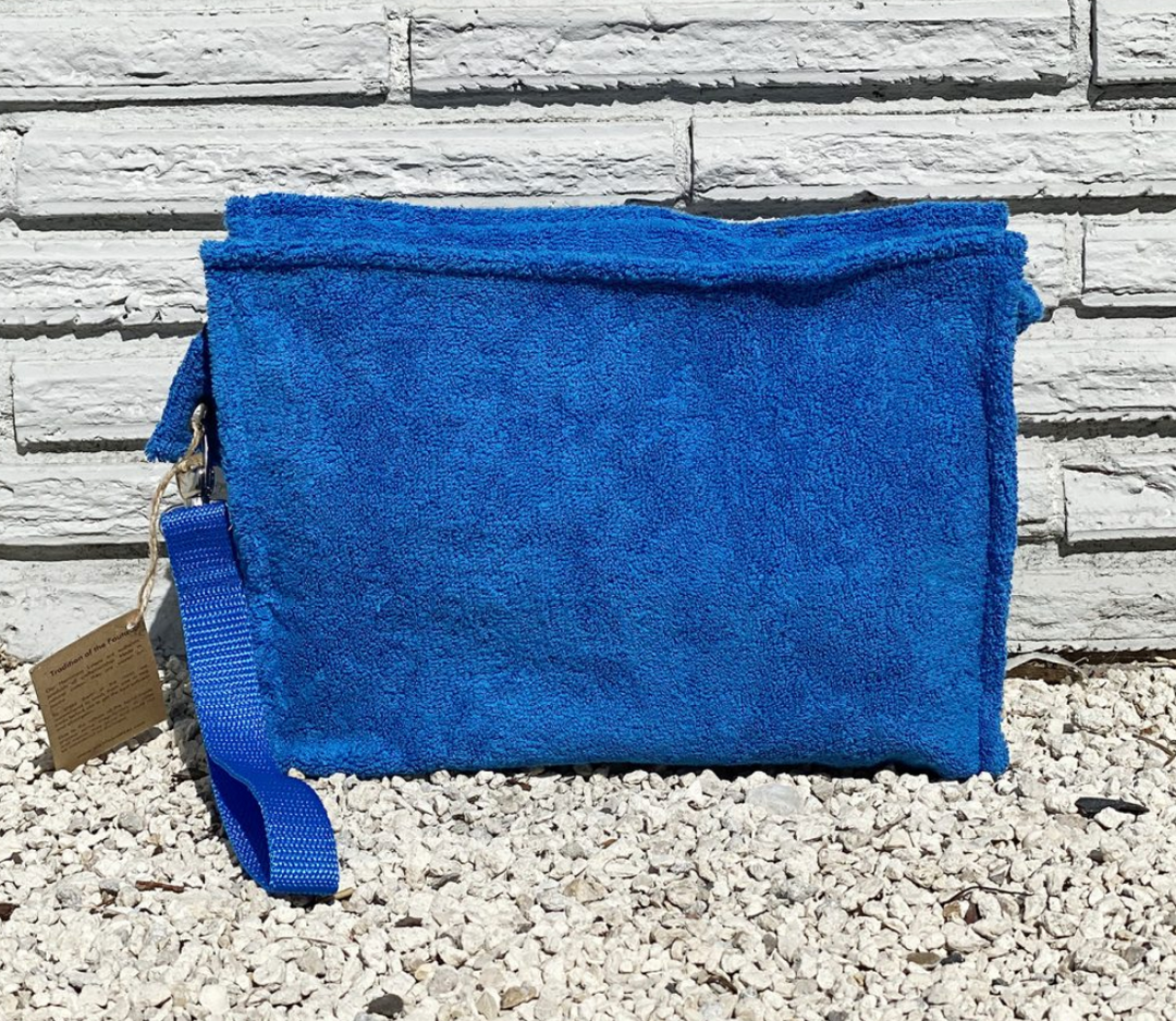 Terry Plastic Lined Clutch