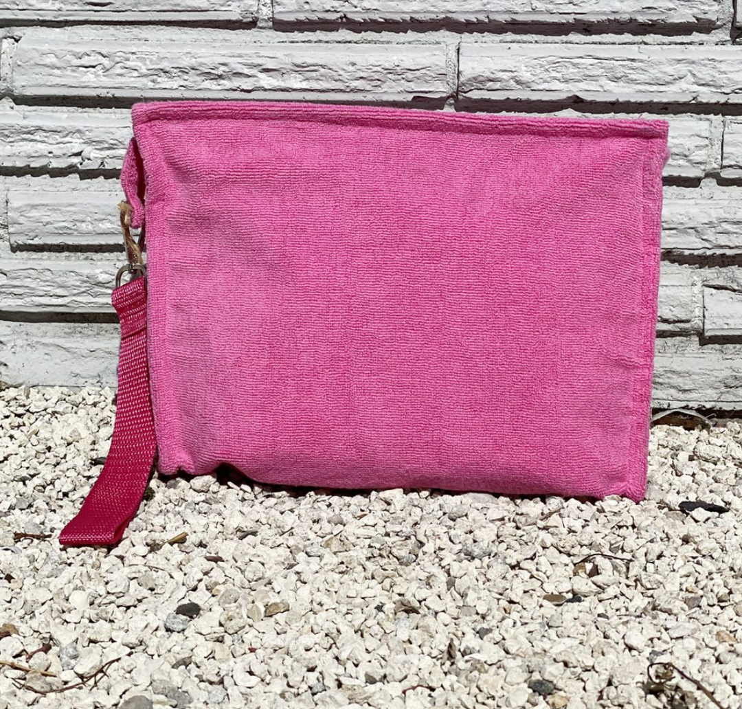 Terry Plastic Lined Clutch