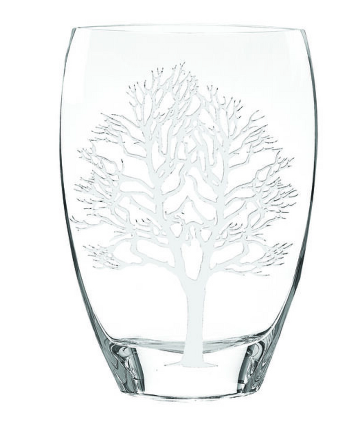 Tree of Life Crystal Vase