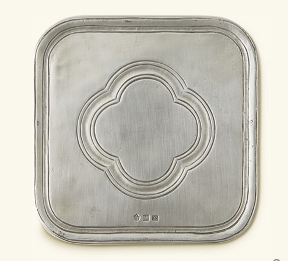 Square Bottle Coaster by Match Pewter