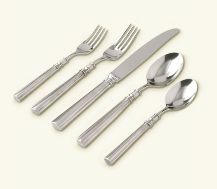 Lucia Five-Piece and Six-Piece Placesettings by Match Pewter