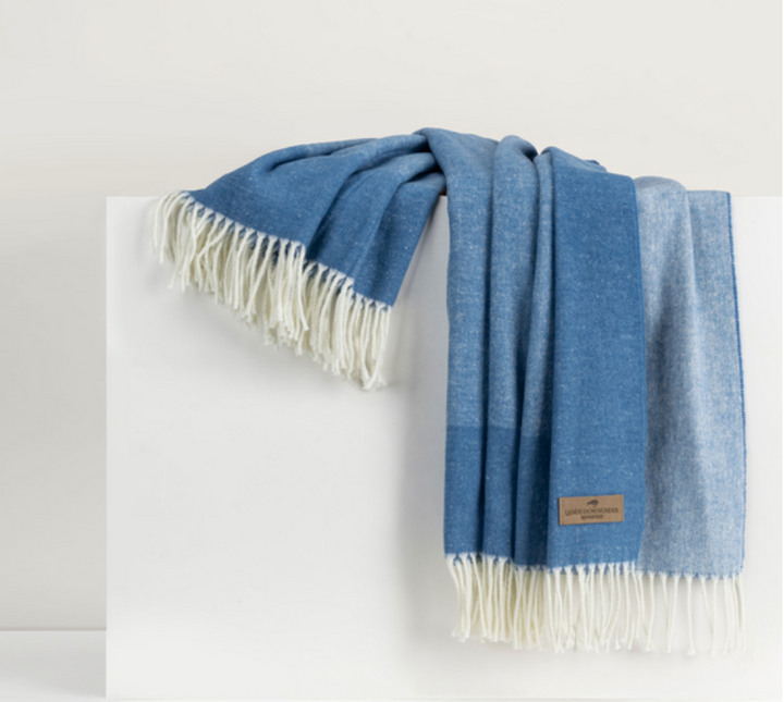Border Herringbone Throw Blanket