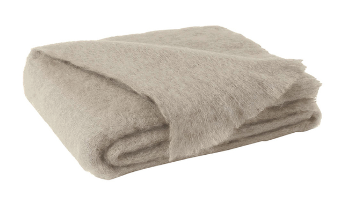 Mohair Throw Blanket - Thumbnail 4