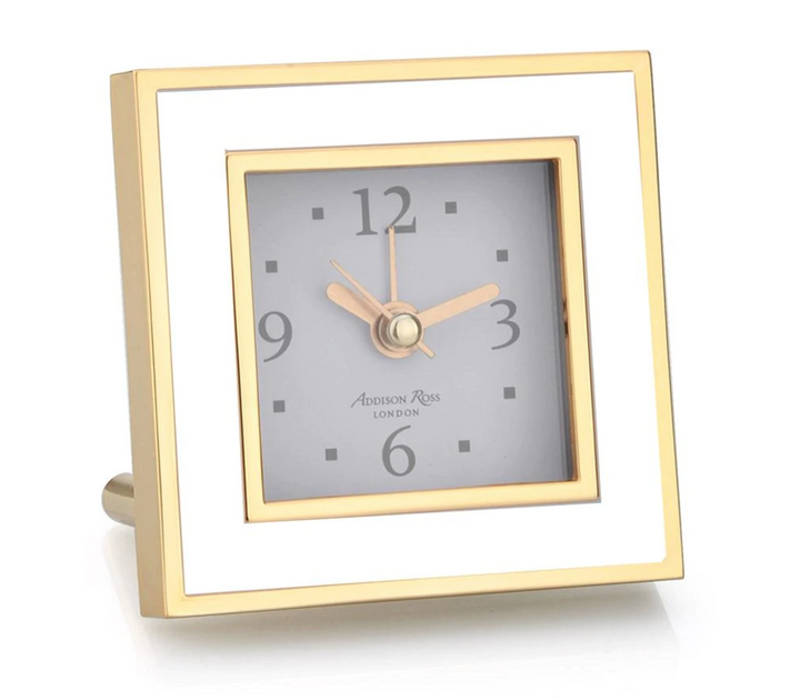 Square Enameled Alarm Clock