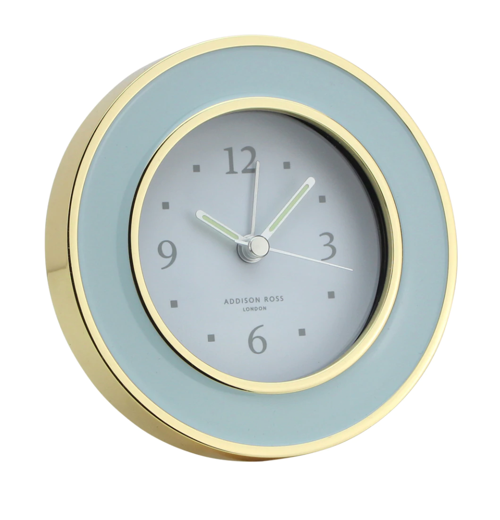 Round Enameled Alarm Clock