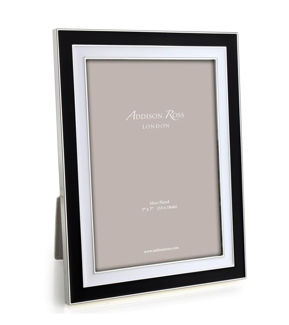 Two-Tone Wide Enamel Picture Frame (5"x 7")