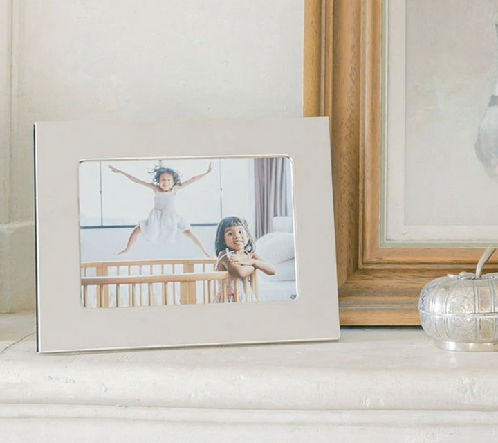Wide Border Silver Picture Frame