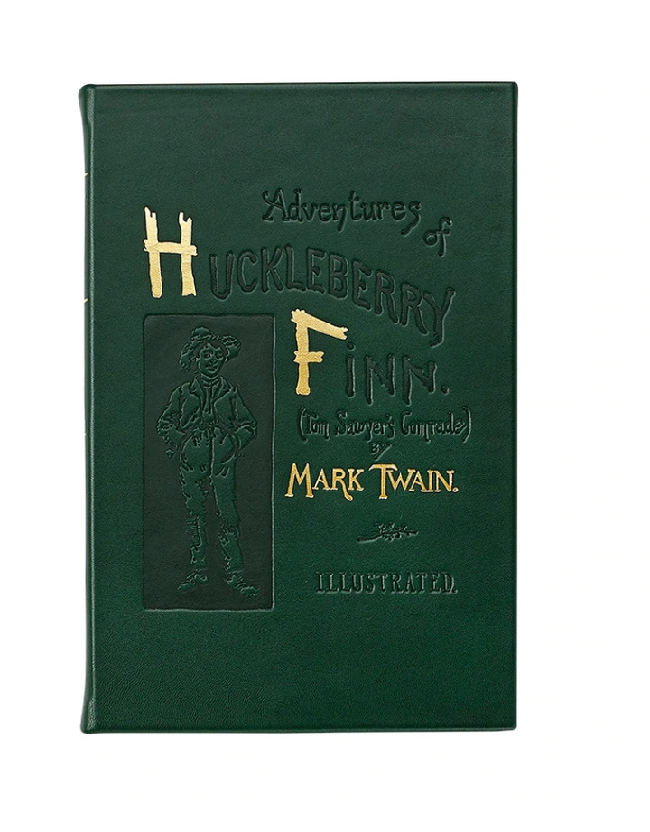 The Adventures of Huckleberry Finn, Mark Twain (Leather Bound)