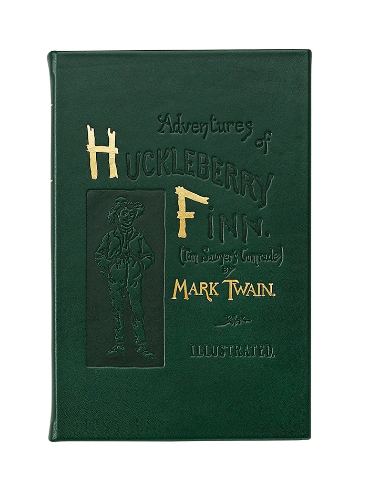 The Adventures of Huckleberry Finn, Mark Twain (Leather Bound)