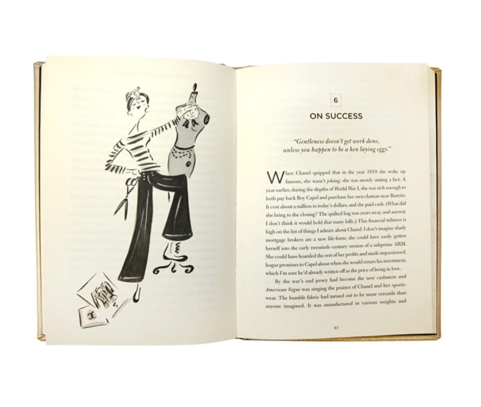 The Gospel According to Coco Chanel White Leather Bound Book