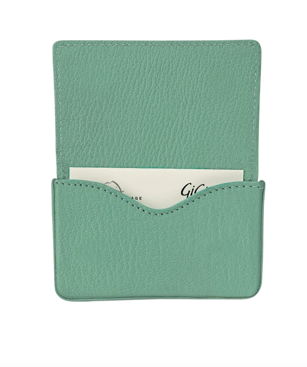 Hard Leather Business Card Case