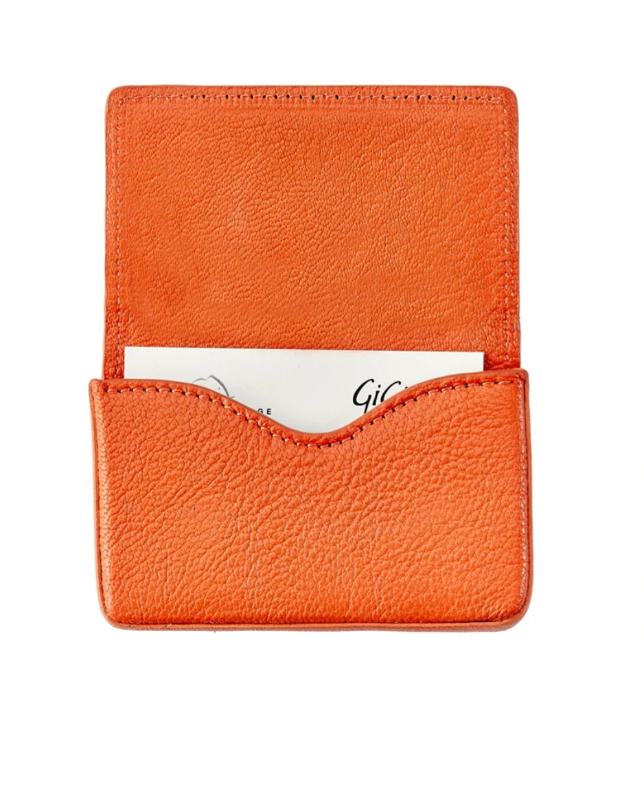 Hard Leather Business Card Case