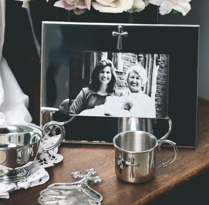 Pewter Cross Frame