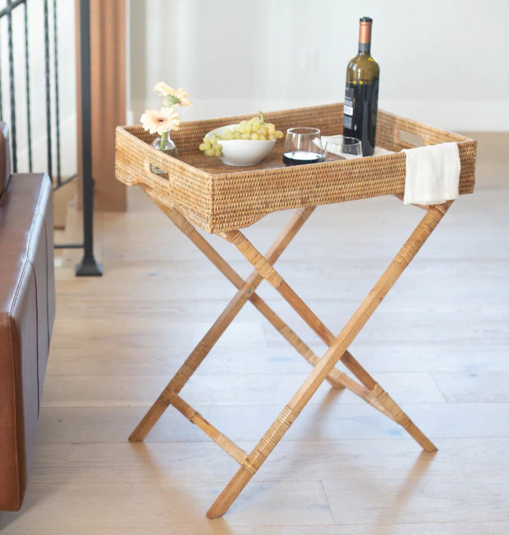 Rattan Tray Table - Thumbnail 2