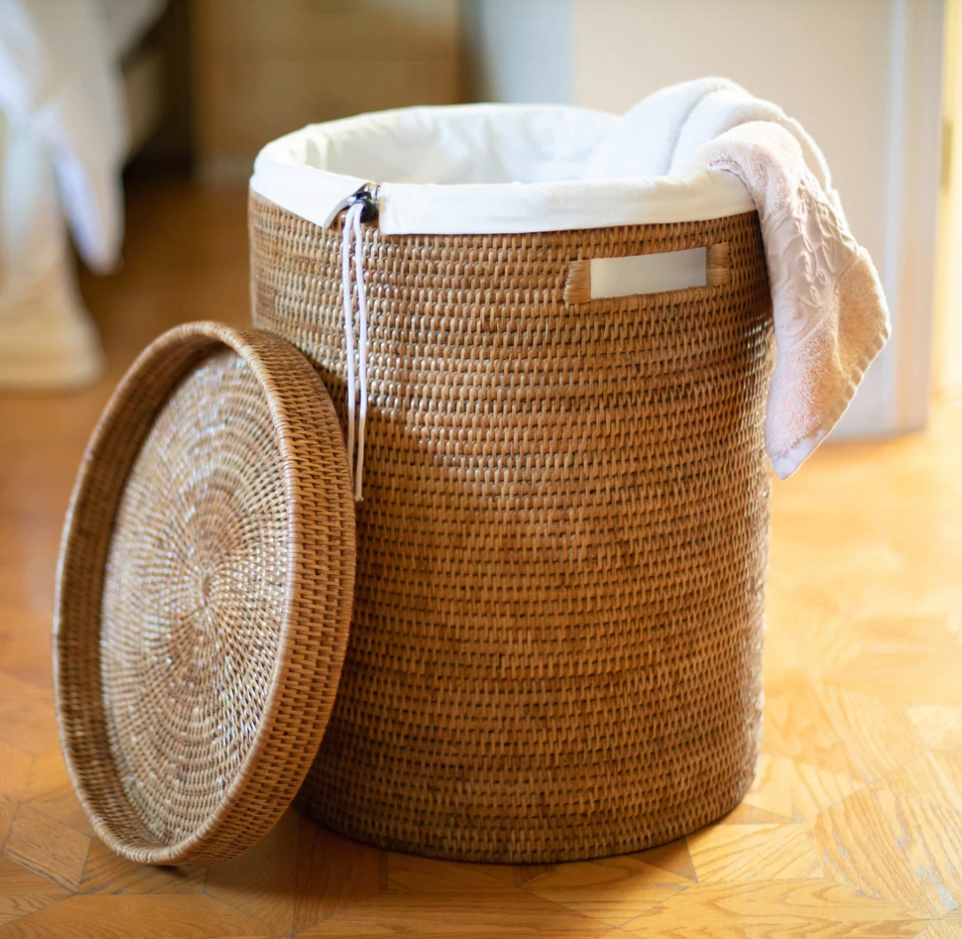 Round Rattan Hamper - Thumbnail 4